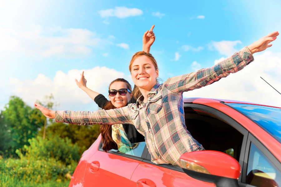Friends on a Road Trip